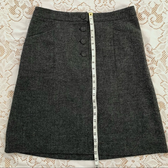 H&M gray wool-blend A-line skirt—women’s 10 - Picture 7 of 7